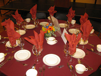 Caspian Persian Cuisine catering table closeup